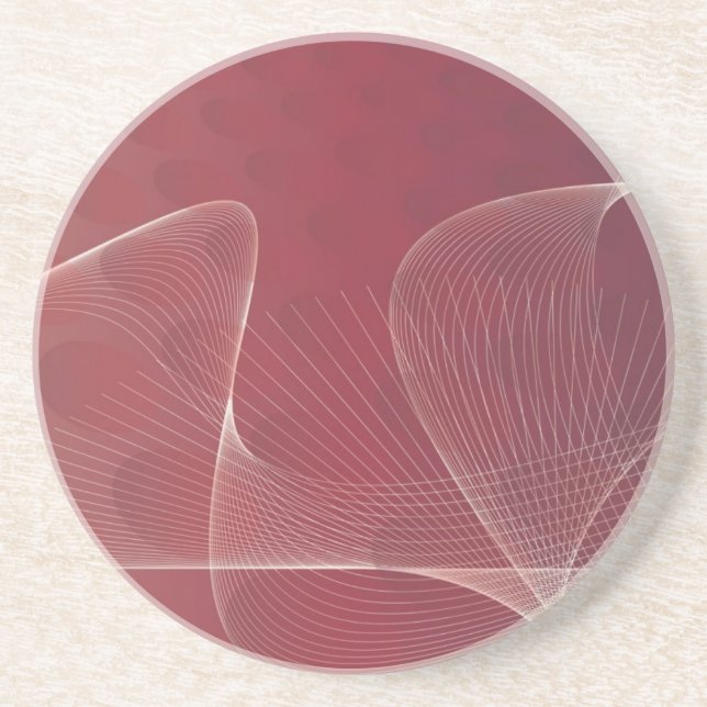abstract red sandstone coaster sandstein untersetzer (Vorne)