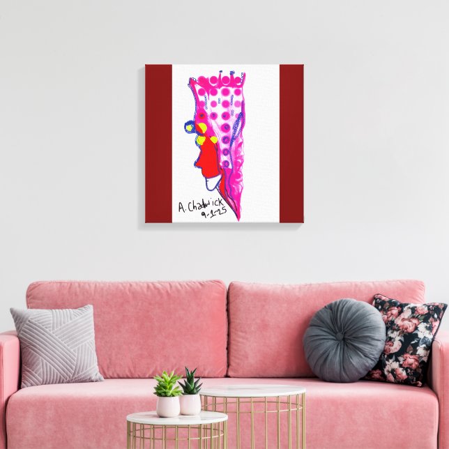 Abstract Regal Art Stretched Canvas Leinwanddruck (Insitu (Wohnzimmer))