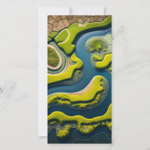 Abstract River Estuary