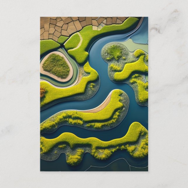 Abstract River Estuary Begleitkarte (Vorderseite)