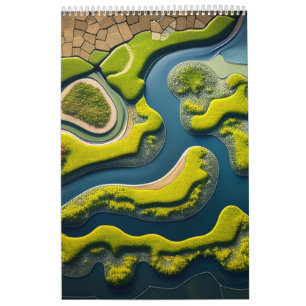Abstract River Estuary Kalender