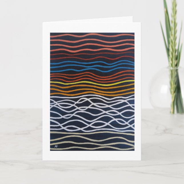 Abstract Seafront Painting by Alfred Fox Karte (Vorderseite)