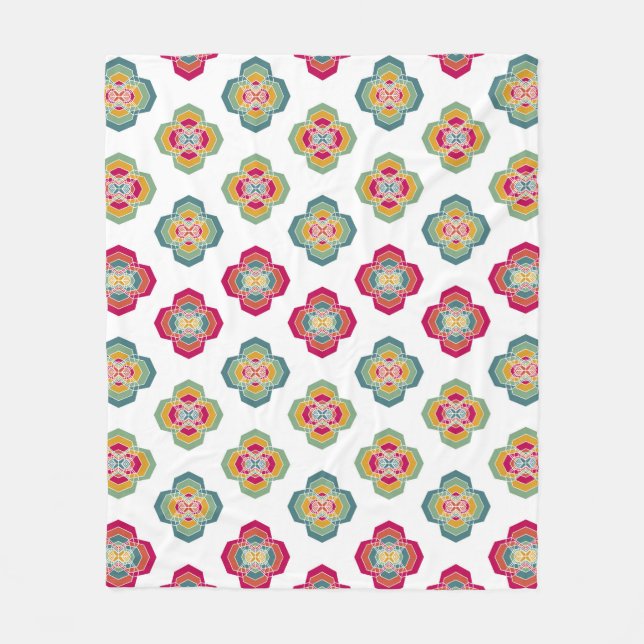 Abstract Seamless Floral Background, surface textu Fleecedecke (Vorderseite)