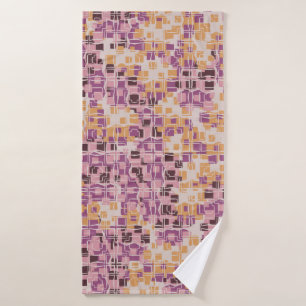 Abstract seamless pattern. Chaotic rounded squares Badehandtuch