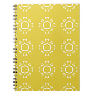 Abstract seamless pattern of yellow color backgrou notizblock