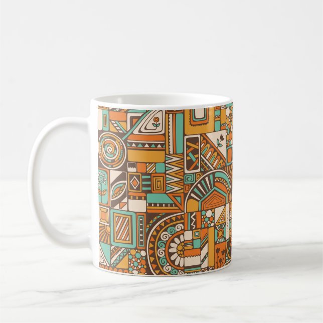 Abstract seamless pattern with geometric elements. kaffeetasse (Links)