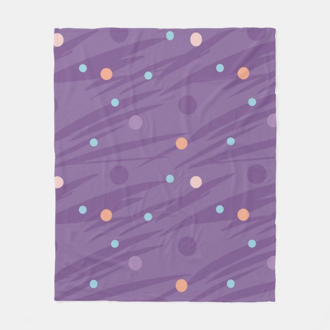 Abstract seamless purple pattern with circles and  fleecedecke (Vorderseite)