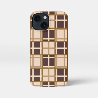 Abstract Shades of Brown iPhone 13 Mini Case Hülle
