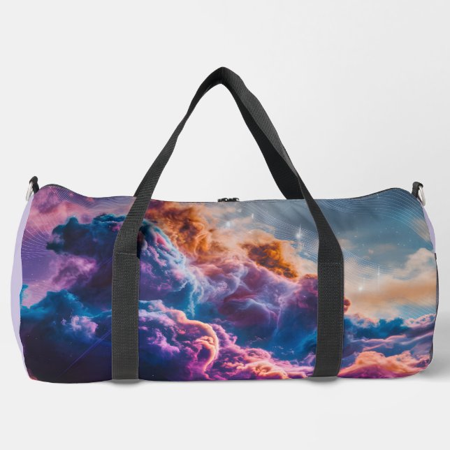 Abstract Space Nebula Art - Colorful Cosmic Duffle Bag (Vorderseite)