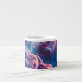 Abstract Space Nebula Art - Colorful Cosmic Espressotasse