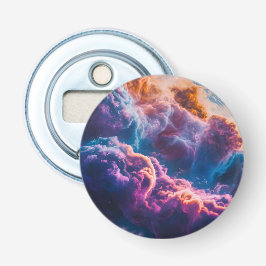 Abstract Space Nebula Art - Colorful Cosmic Flaschenöffner
