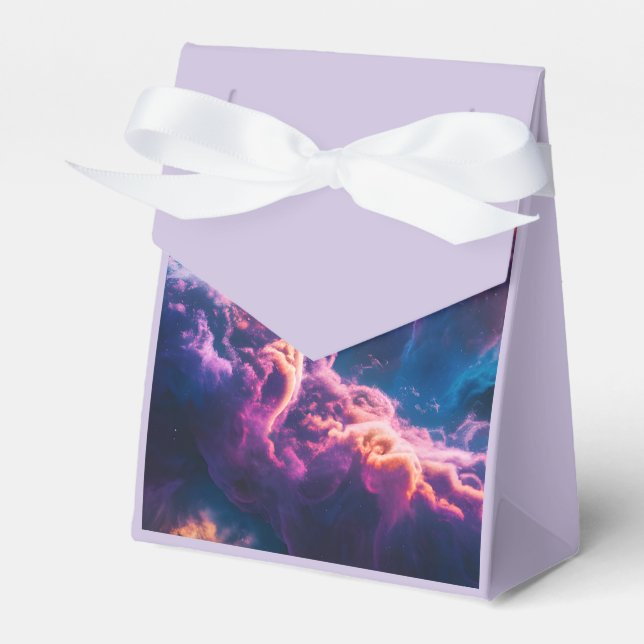 Abstract Space Nebula Art - Colorful Cosmic Geschenkschachtel (Vorderseite)