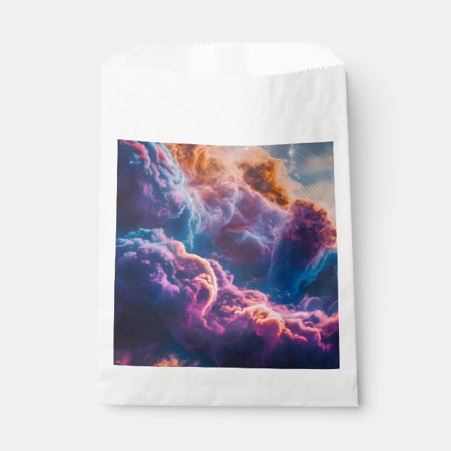 Abstract Space Nebula Art - Colorful Cosmic Geschenktütchen (Vorderseite)