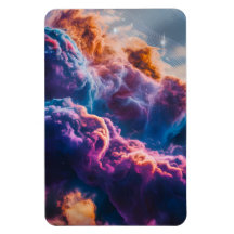 Abstract Space Nebula Art - Colorful Cosmic