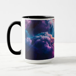 Abstract Space Nebula Art - Colorful Cosmic Tasse