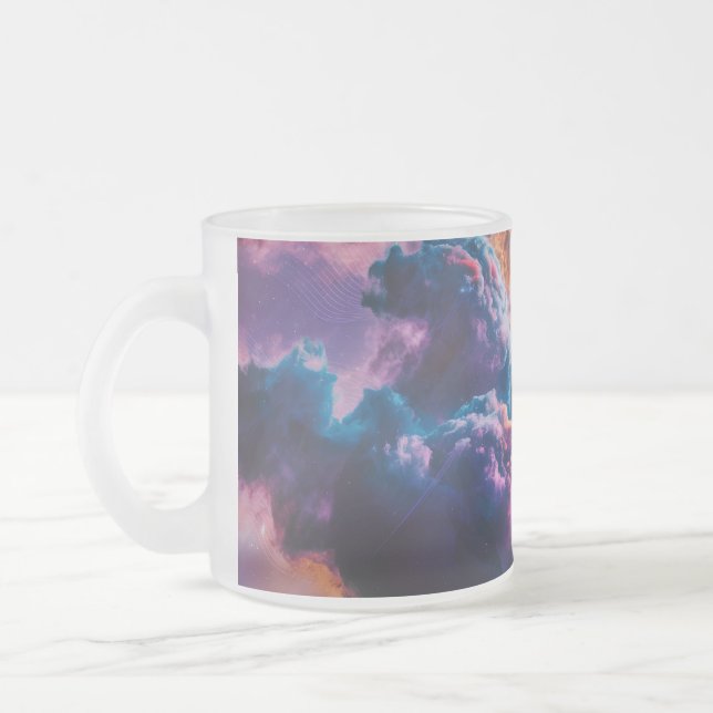 Abstract Space Nebula Art - Colorful Mug (Gauche)
