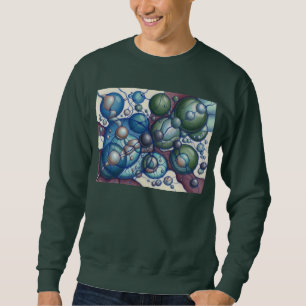 Abstract Spheres Sweatshirt Organische Linie Neuro