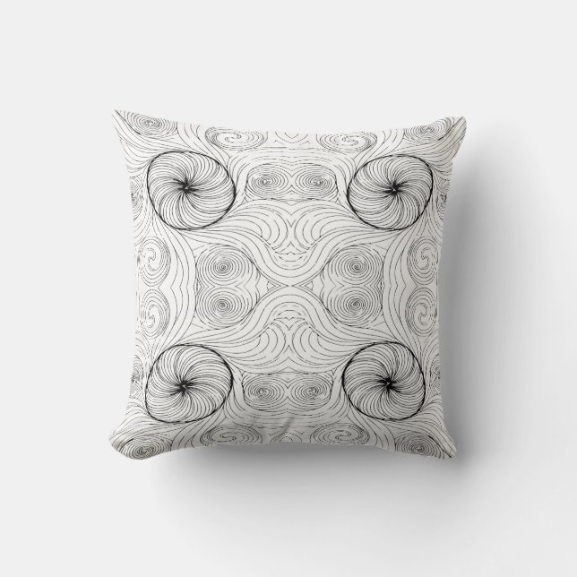 Abstract spiral pattern, decorative, seamless kissen (Vorderseite)