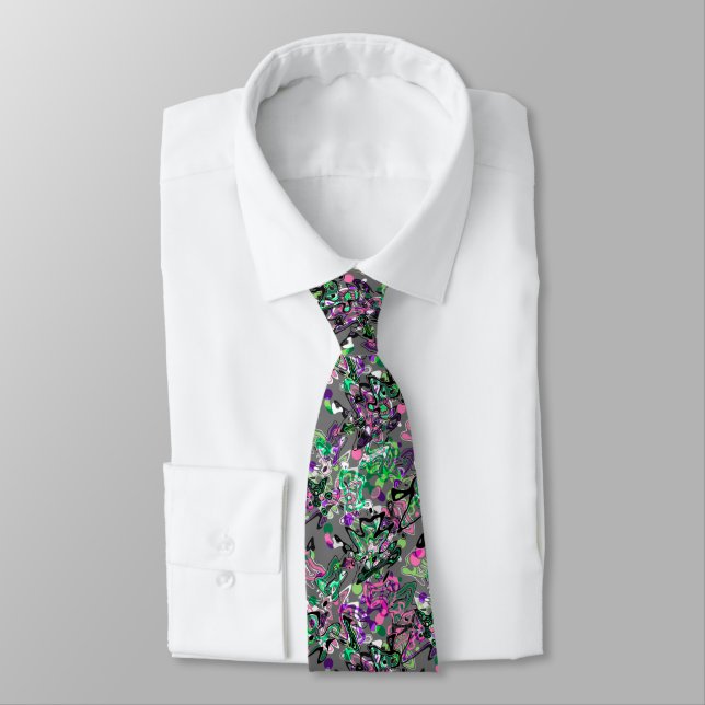 Abstract splatter brush modern stylishly fashionab krawatte (Gebunden)