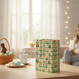 Abstract Spring Flowers Mittlere Geschenktüte