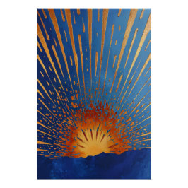 Abstract Sun Poster