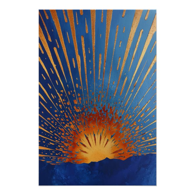 Abstract Sun Poster (Vorderseite)