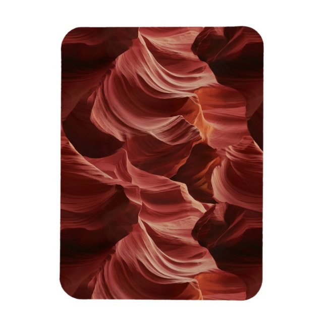Abstract Swirling Pattern von Antelope Canyon Magnet (Vertikal)