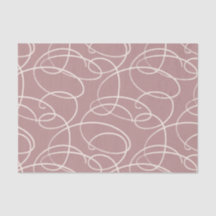 Abstract Swirling Vine | Elegant Line Art Pink