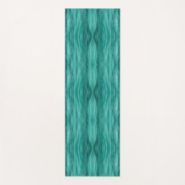 Abstract teal water ripples pattern yogamatte