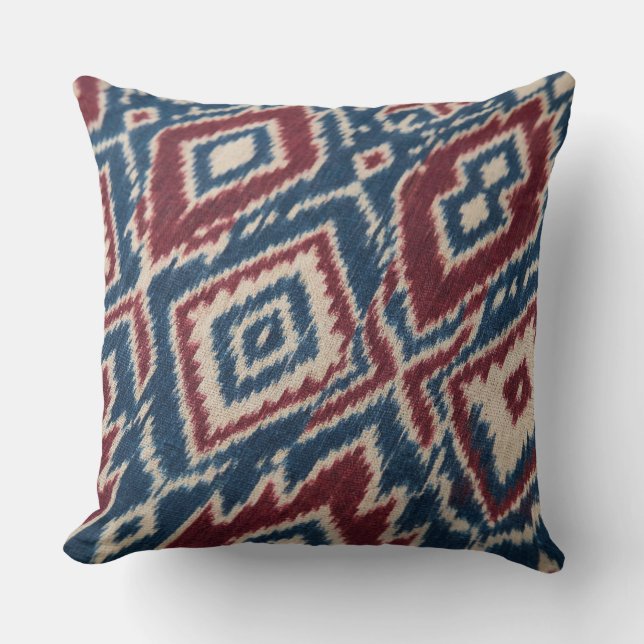 Abstract textile retro geometric pattern   kissen (Vorderseite)
