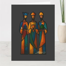 Abstract Three Wise Men Karte