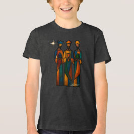 Abstract Three Wise Men Tri-Blend Shirt