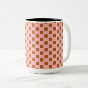 ABSTRACT TILES PATTERN. ZWEIFARBIGE TASSE