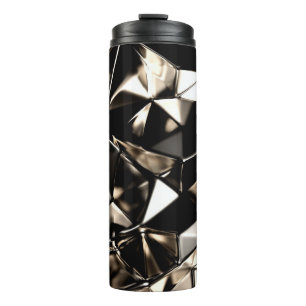 Abstract triangle crystal background. thermosbecher