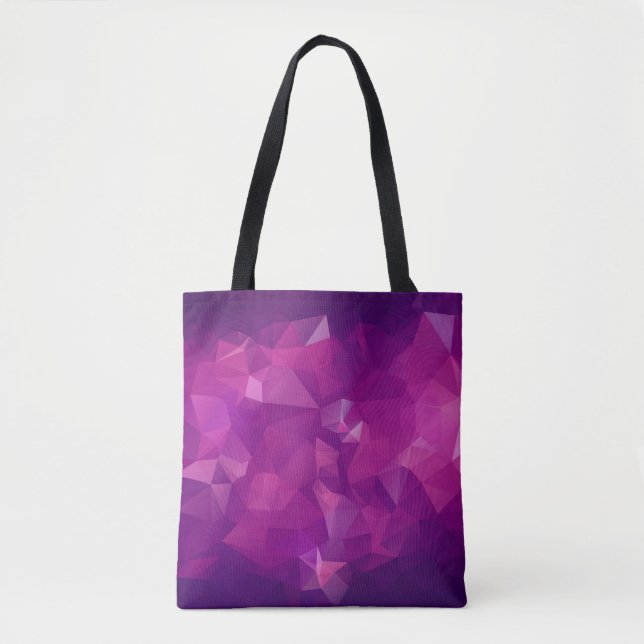 Abstract triangle violet texture backgroundbackgro tasche (Vorderseite)