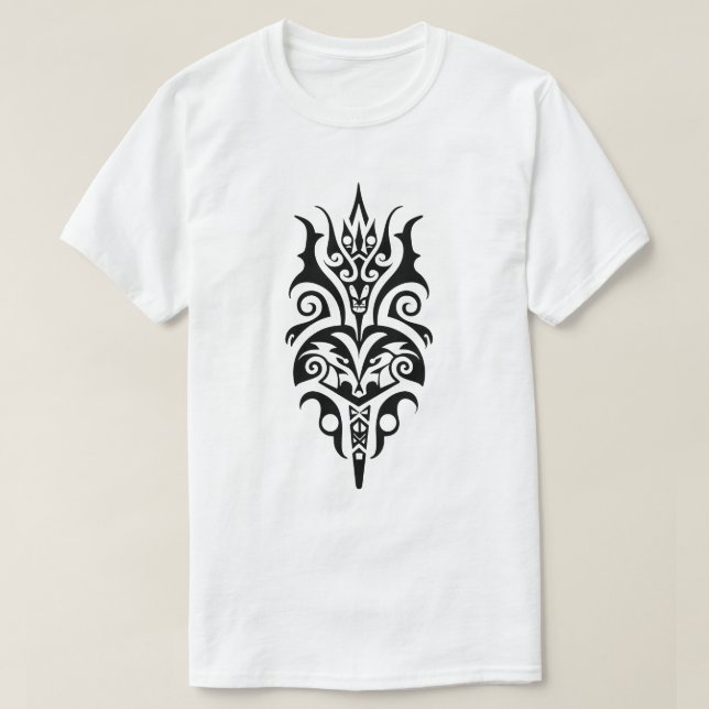 Abstract Tribal Tattoo Design T-Shirt (Design vorne)