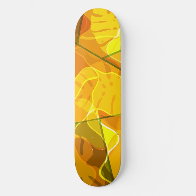 ABSTRACT TROPICAL LEAVES  SKATEBOARD (Vorderseite)
