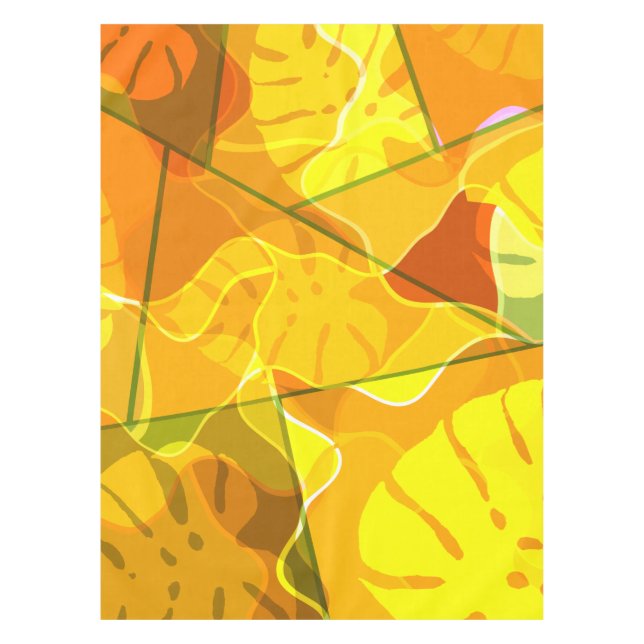 ABSTRACT TROPICAL LEAVES  TISCHDECKE (Vorderseite)