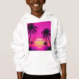 Abstract Tunnel Perspective with Two Figures Hoodie