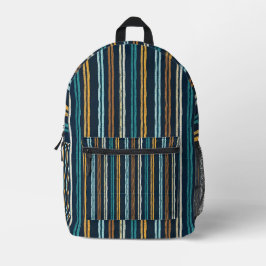 Abstract Vertical Lines pattern Bedruckter Rucksack