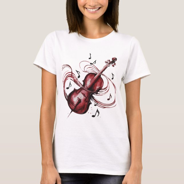 Abstract violin women's T-Shirt (Vorderseite)