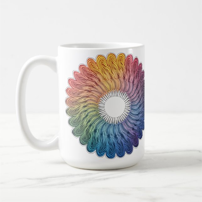 Abstract vivid mug (Gauche)
