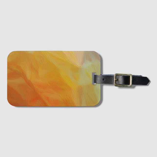 Abstract Warmth: Impressionist Mosaic Gepäckanhänger (Vorderseite (Horizontal))