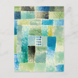 Abstract watercolor window by Paul Klee Postkarte