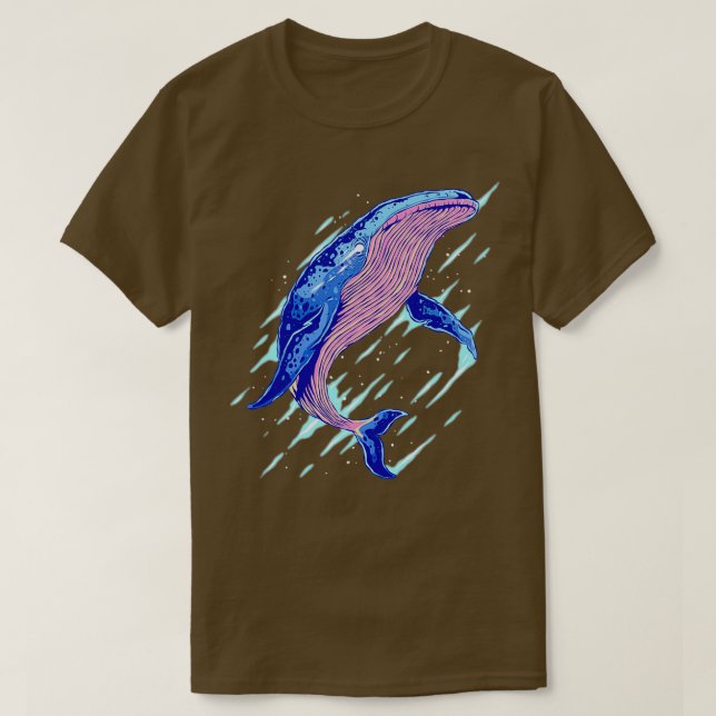 Abstract Wild Whale T-Shirt (Design vorne)