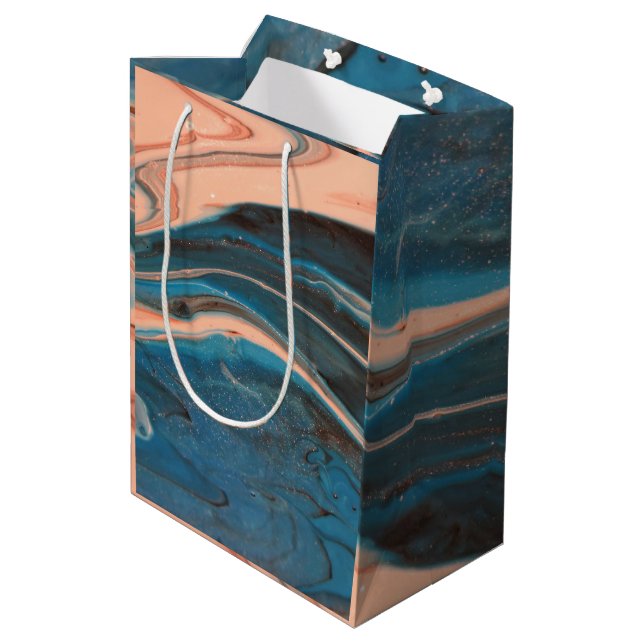 Abstract Wraps 17 Wrapping Paper Mittlere Geschenktüte (Rückseite Schrägansicht)