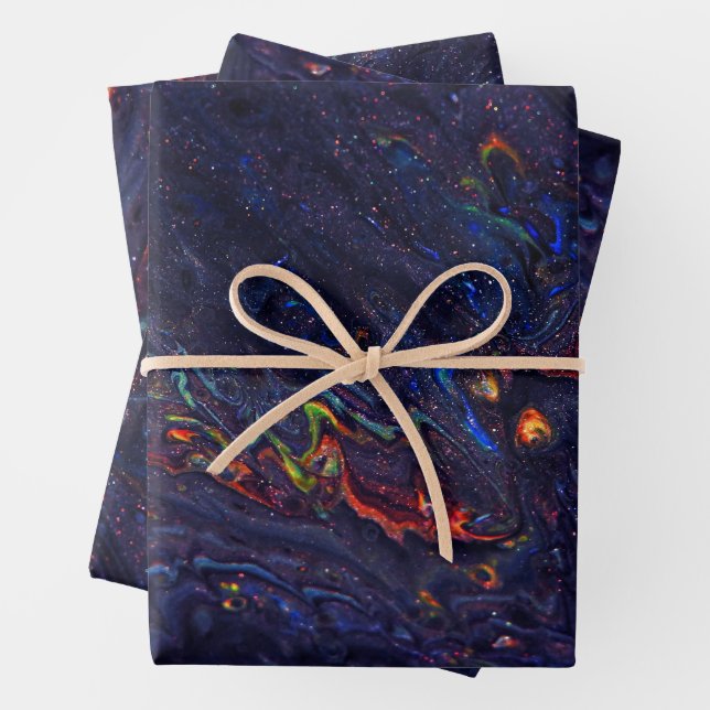 Abstract Wraps 4 Geschenkpapier Set (Beispiel)