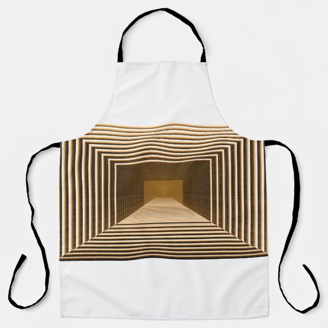 Abstract yellow pyramid includes in depth schürze (Vorderseite)