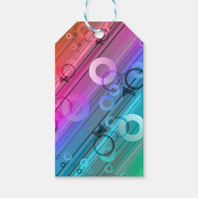Abstract Zusammensetzung Geschenkanhänger (Vorderseite)