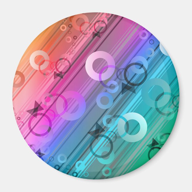 Abstract Zusammensetzung Magnet (Vorne)